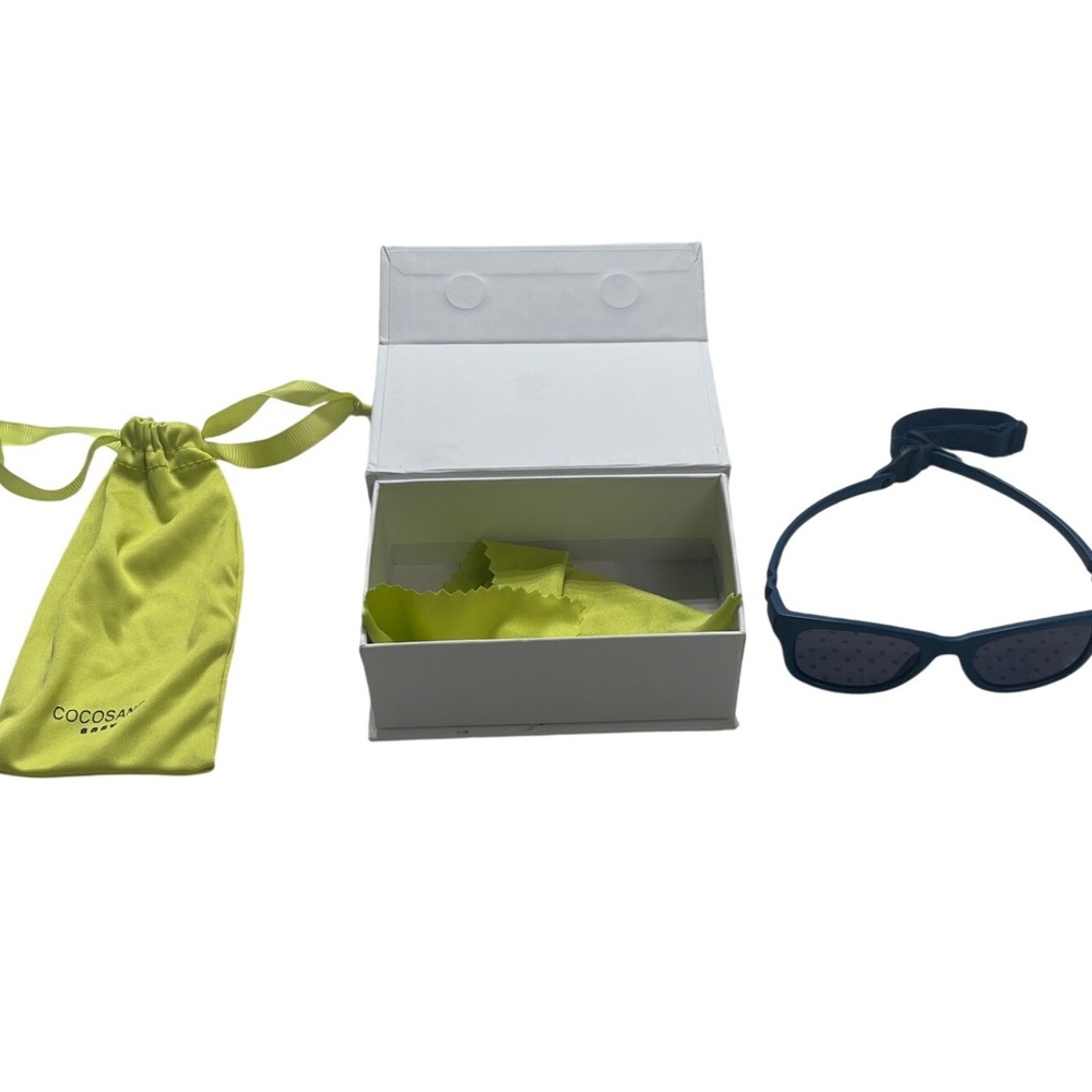 COCOSAND Baby Sunglasses‎ Navy Blue Polarized UV400 Adjustable Strap 0-24 Months